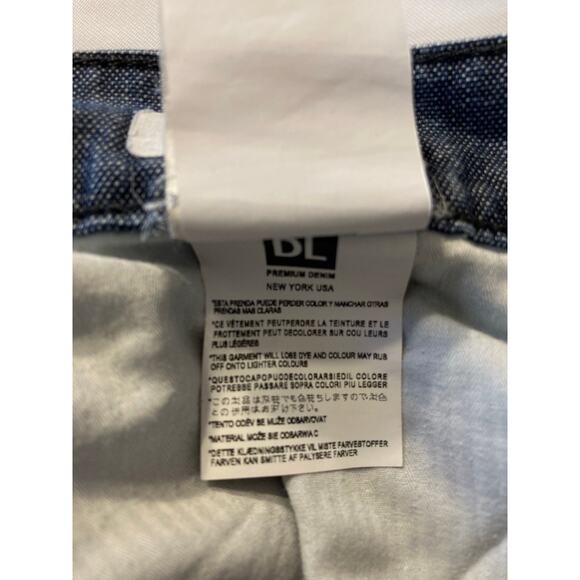 DL1961 Russell Slim Straight Jeans - Size 34 - SKU 5427 - Distressed Blue Wash - Picture 9 of 12